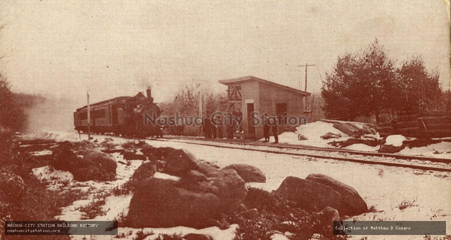 Postcard: Railroad Station, Wallum Lake, Rhode Island